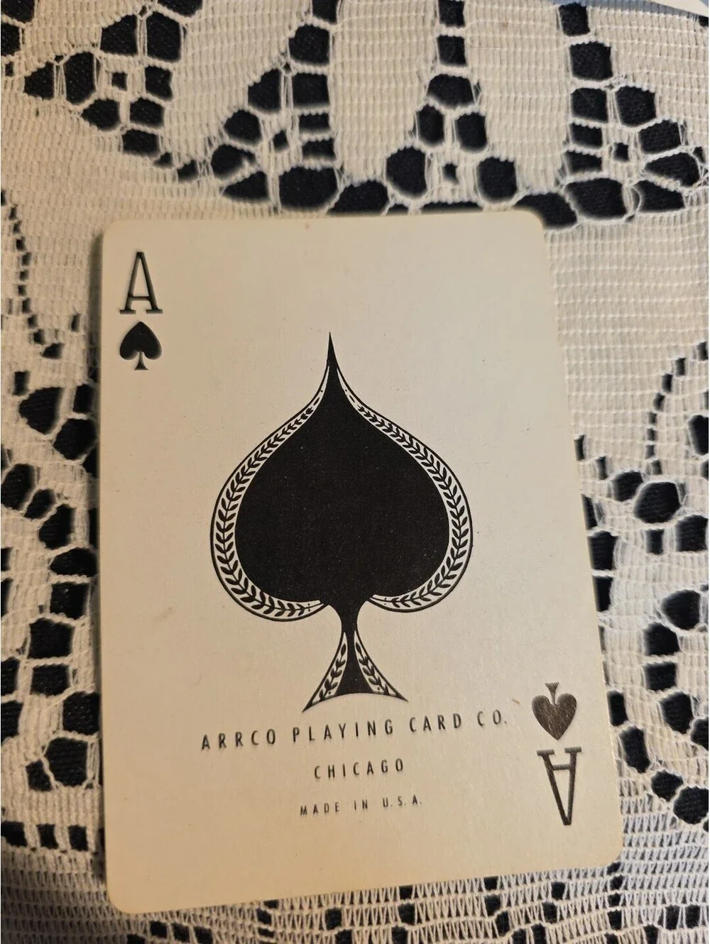 Arrco Playing Cards Blue & White Floral
